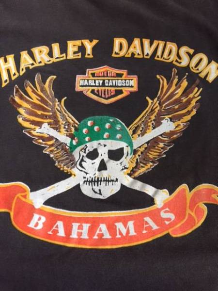 HARLEY DAVIDSON Tシャツ ハーレー スカル ヌード トライアンフ ヴィンテージ ビンテージ vintage 70s 80s オリジナル 当時物 レア_画像2