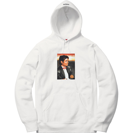 即決 supreme Michael Jackson Hooded Sweatshirt white マイケル_画像1