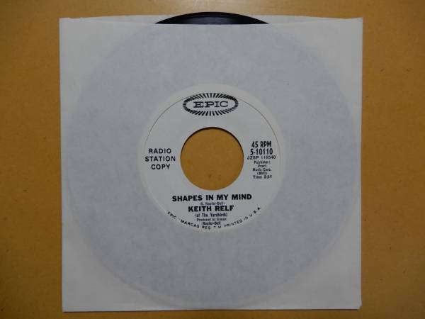 Keith Relf-Shapes In My Mind★米Orig.デモ白ラベ7”/マト1/The Yardbirds_画像2