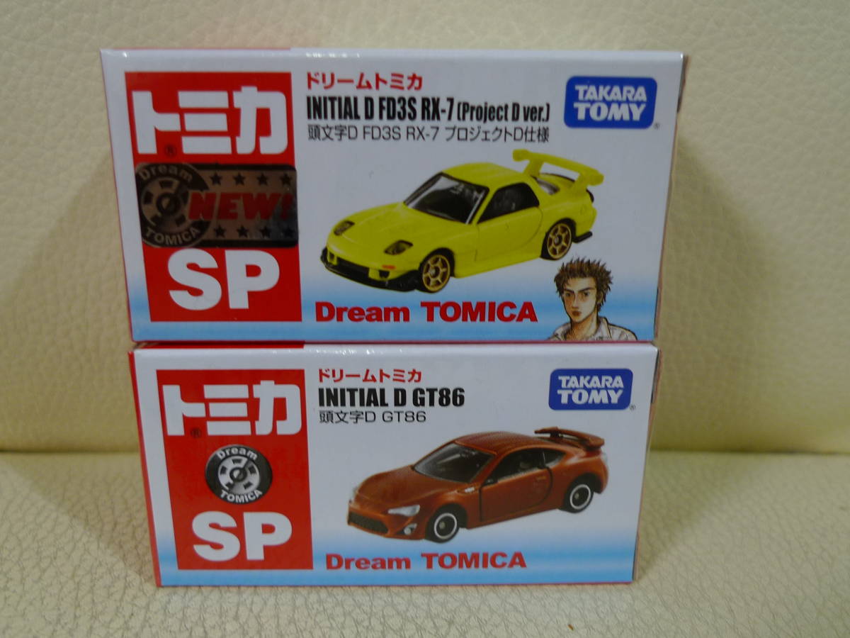  Takara Tommy Dream Tomica инициалы D initial D SP FD3S RX-7 Project D specification GT86 2 шт. 