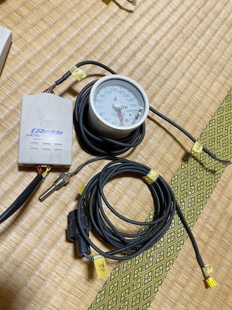  Trust 60φ GReddy - warning meter water temperature gage oil temperature gauge oil pressure gauge 3 scale meter set sensor attached 60mm defi Defi additional meter 