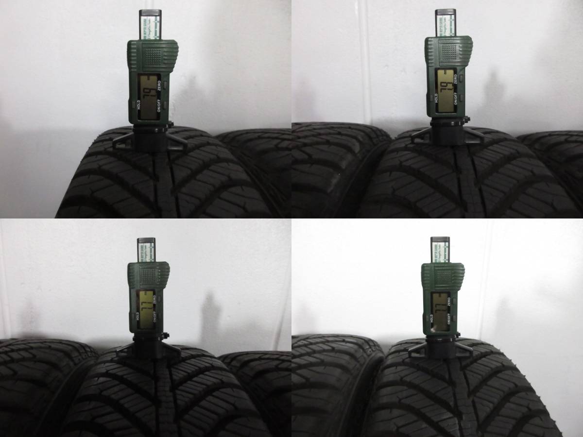 【良品】激安即決 GOODYEAR Vector4Seasons 155/65R14 75H M+S 2021年製+ENKEI製スバル 純正アルミホイール 14×4.5J 100-4H+45 ハブ59㎜ _画像8