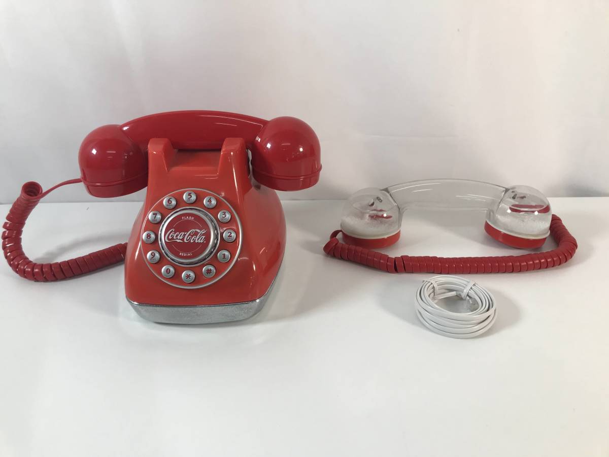 AK[ unused ] Coca * Cola COCA COLA retro telephone machine 3 piece 