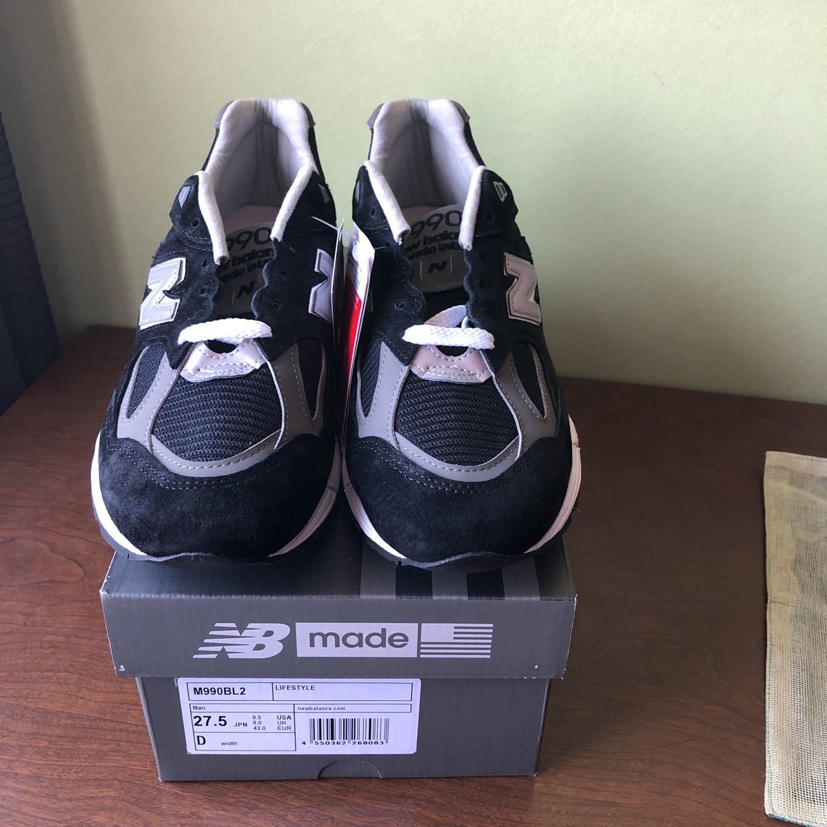 新品未使用 NEW BALANCE ニューバランス M990BL2 27.5cm 990v2