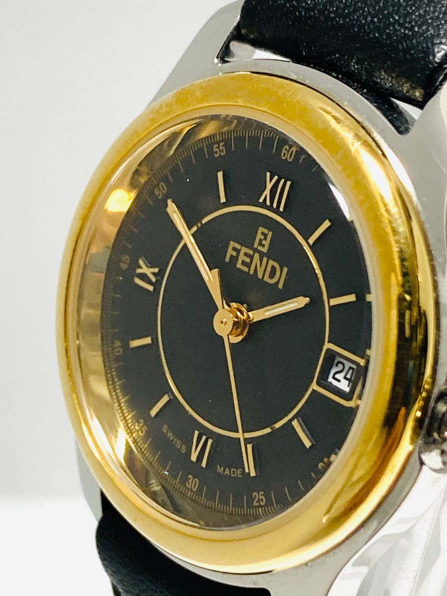 極美品! FENDI フェンディ 電池&ベルト新品交換済み レディース