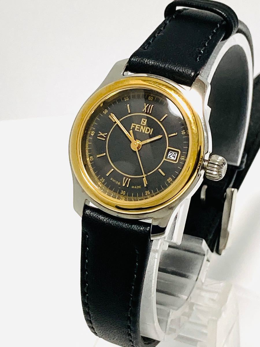 極美品! FENDI フェンディ 電池&ベルト新品交換済み レディース
