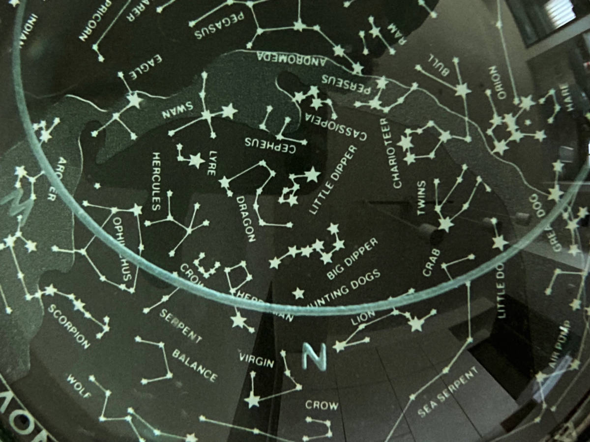 ペーパーウェイト 星座 星座早見図 ガラス PAPER WEIGHT CUSHKA クシュカ デスクアクセサリー 銀河 7
