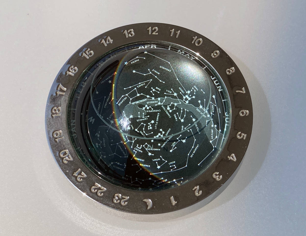ペーパーウェイト 星座 星座早見図 ガラス PAPER WEIGHT CUSHKA クシュカ デスクアクセサリー 銀河 5