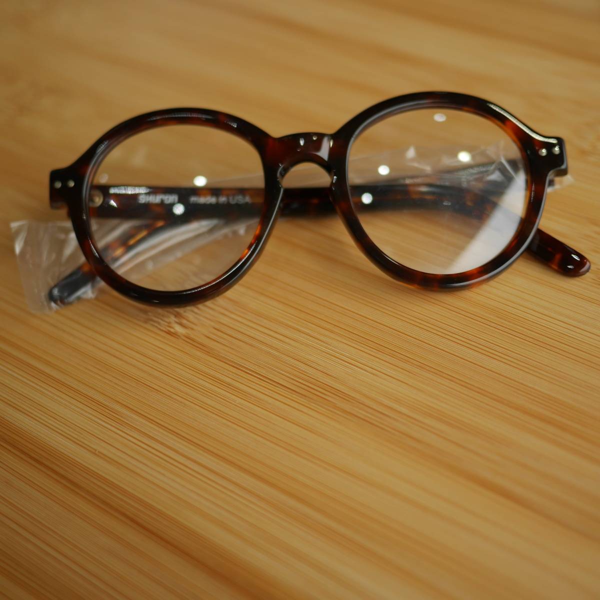SHURON(シュロン) アメリカ製 ・メガネ ・PLEASANTBURG　5　3/4・だて眼鏡_画像1