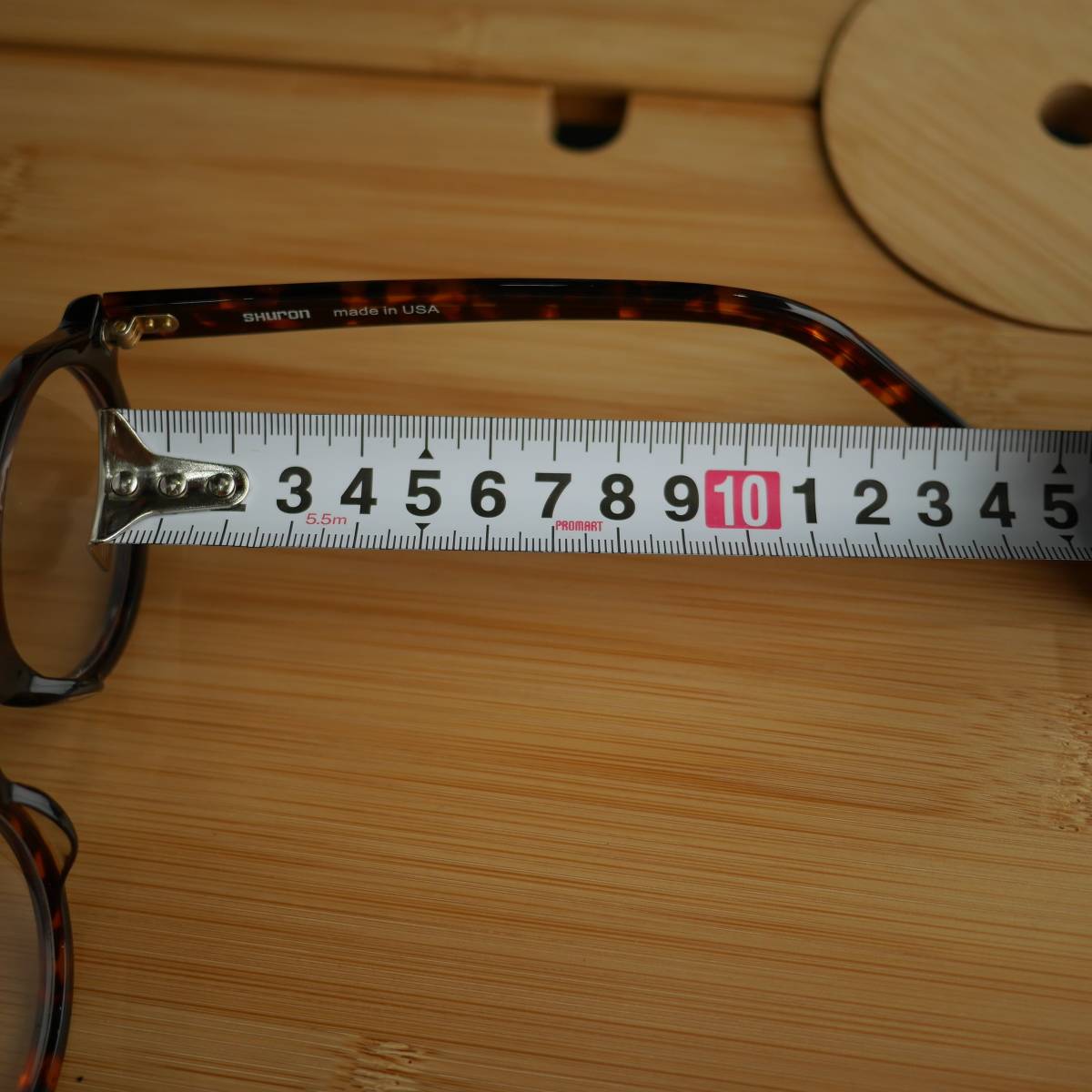 SHURON(シュロン) アメリカ製 ・メガネ ・PLEASANTBURG　5　3/4・だて眼鏡_画像8