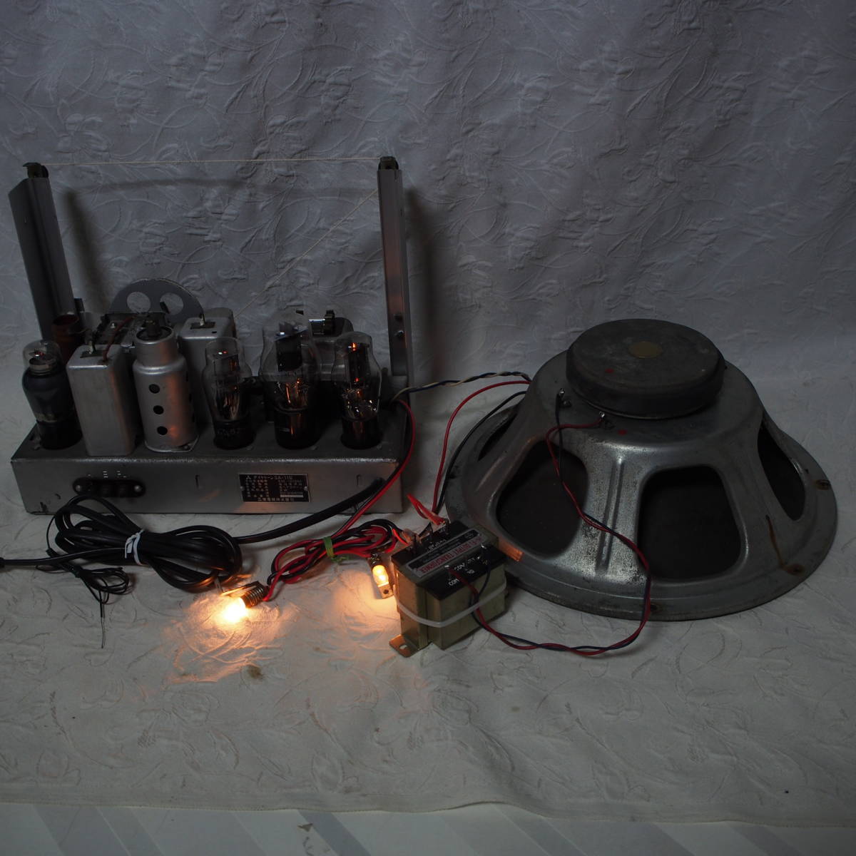  electric culture thing restoration * service being completed working properly goods!! Manufacturers unknown Old large vacuum tube type electric gramophone 