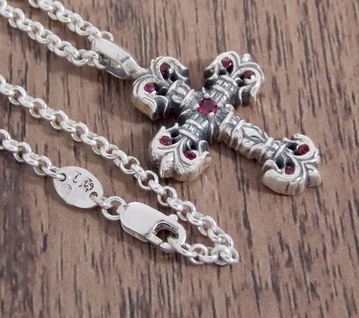 CHROME HEARTSクロムハーツ/フィリグリーチャーム/ルビーパヴェ/新品