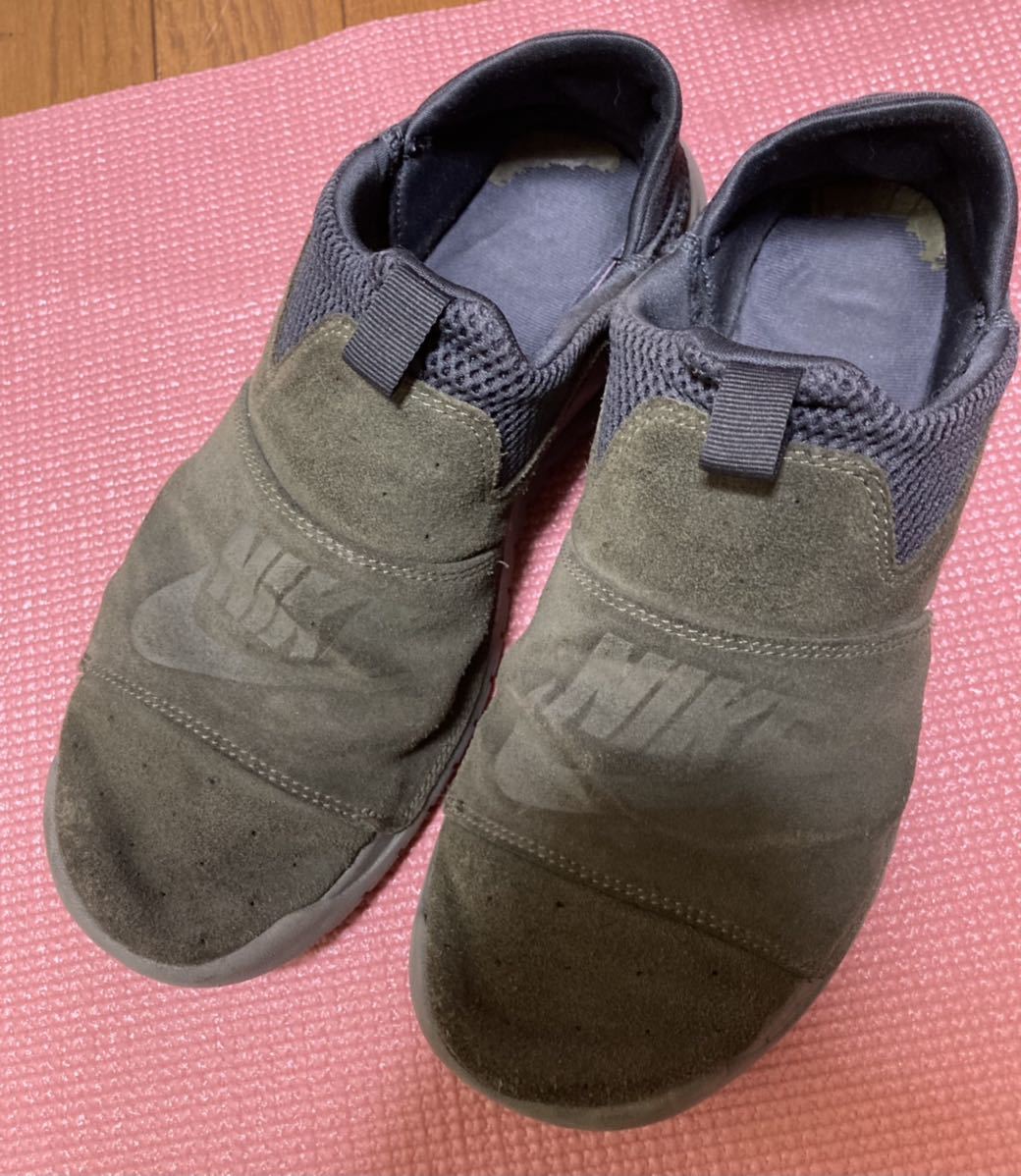 16年 完売モデル　nike BENASSI SLIP ベナッシ SLP オリーブ スエード 27cm サンダル_画像1