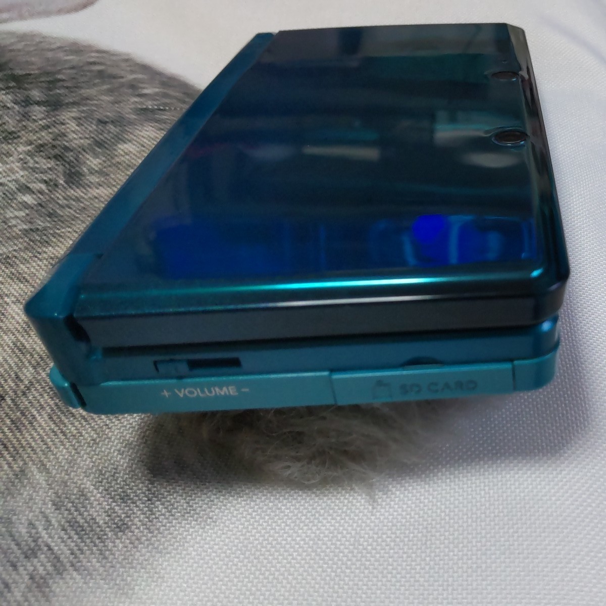 任天堂  Nintendo   3DS 本体  (充電器・タッチペン)   ソフト5本セット    アクアブルー