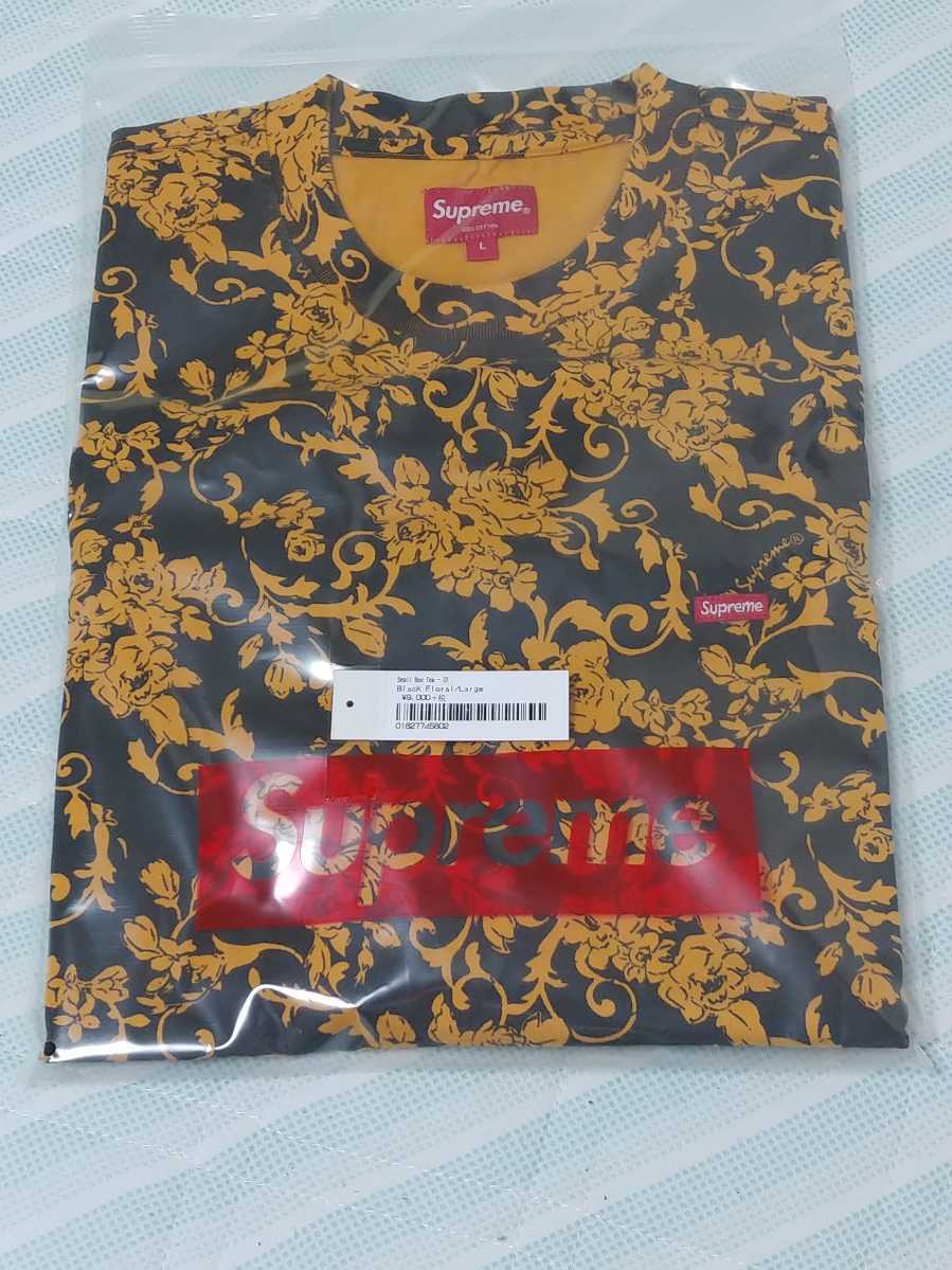 早割クーポン！ レア Supreme Small Box Tee Black Floral L