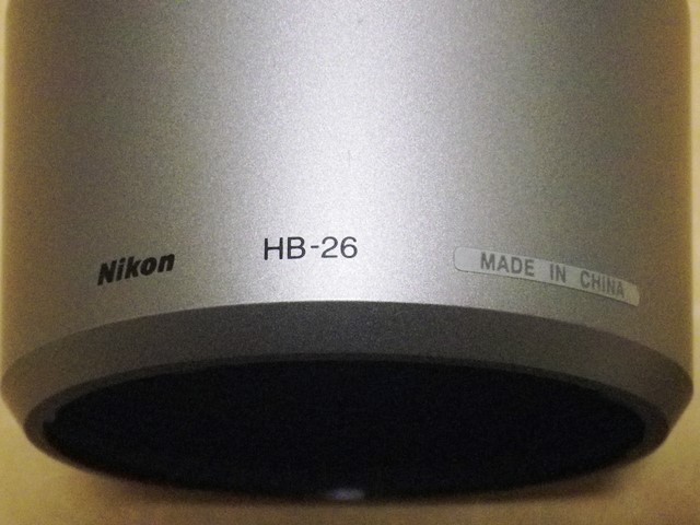 [ Nikon 純正 レンズフード HB-26 S ]