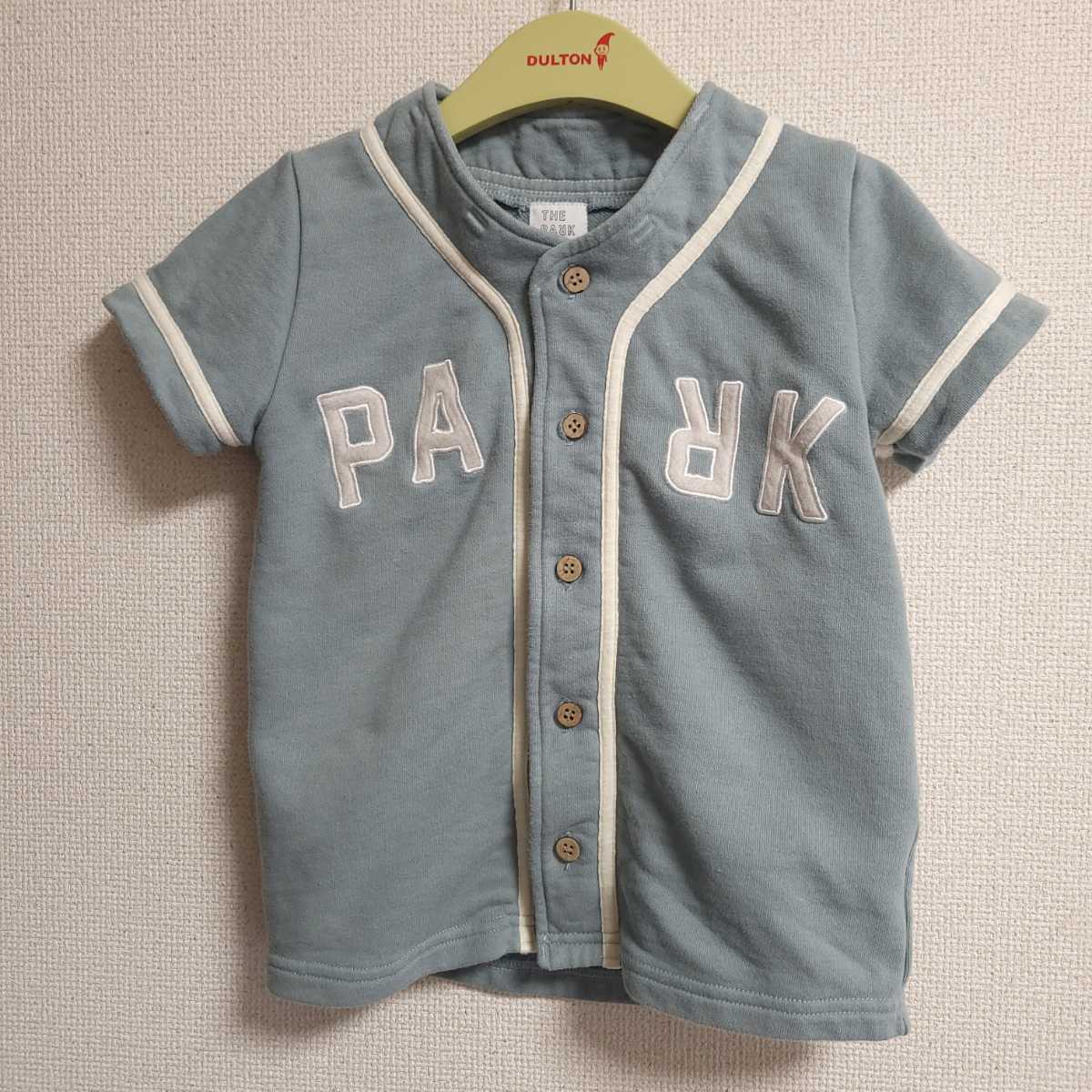 ★限定カラー★ザパークショップTHE PARK SHOPベースボールシャツ　サイズ115(110-120)　ブルーグレー　検　スムージー　デニム&ダンガリー_かっこいい限定カラー