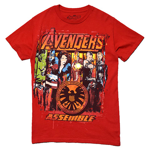 【S】マーベル アベンジャーズ アッセンブル キャラクター Tシャツ メンズS 映画 アメコミ キャプテンアメリカ アイアンマン 古着 BA3335