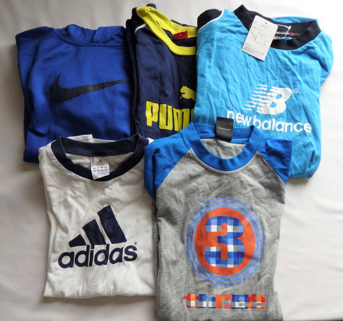  child Junior Kids sport wear 5 point summarize * size 160 L size *NIKE PUMA Newbalance ADIDAS* Parker shirt etc. * with defect special price 