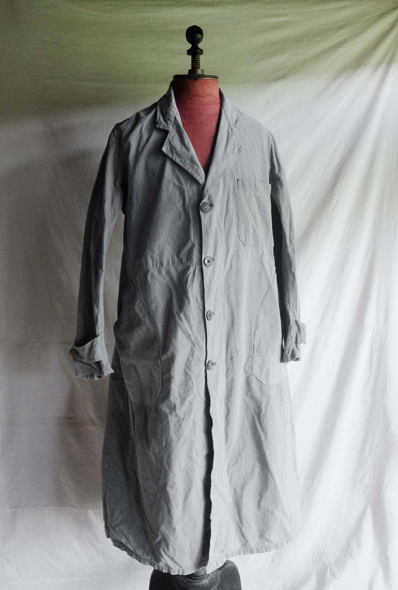 紺×赤 1930s vintage リネンスモック | starmedhemostatiques.com