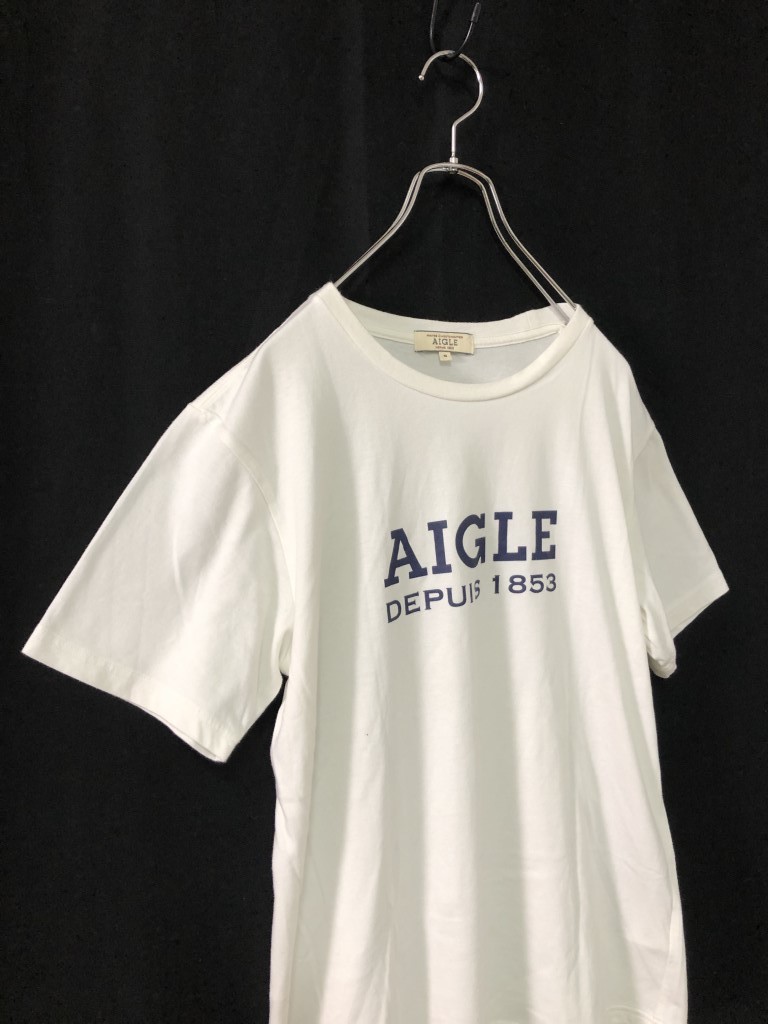◆AIGLE エーグル ビッグロゴ　半袖Tシャツ M_画像2