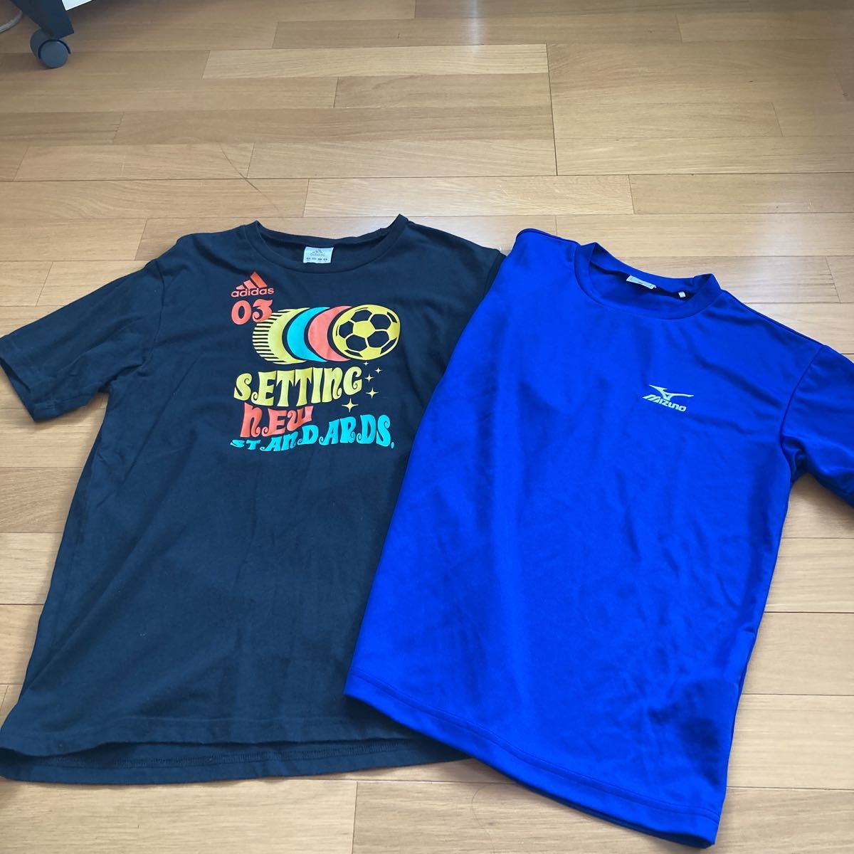 アディダス　ミズノ　半袖Tシャツ 160センチ 2枚セット トップス　キッズ　ジュニア　男の子　スポーツ　adidas_画像1