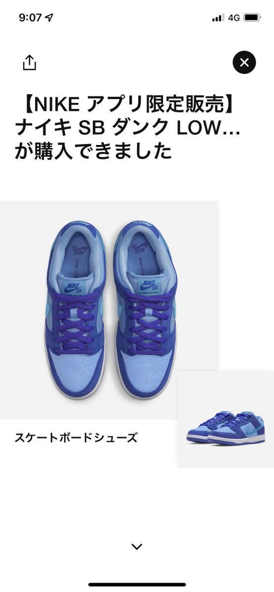 新品Nike SB Dunk Low Blue Raspberry 28㎝ ナイキ ダンクロー ブルー