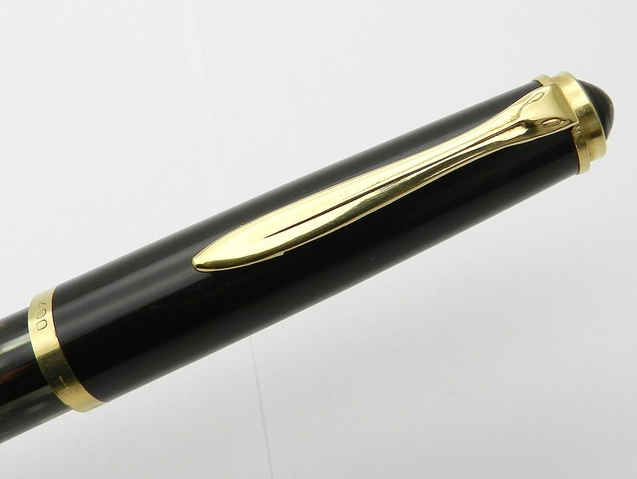 1000円スタート 万年筆 PELIKAN ペリカン 400 茶縞 旧刻印 ペン先14C-585 M ビンテージ 筆記用具/文房具 I208_画像8