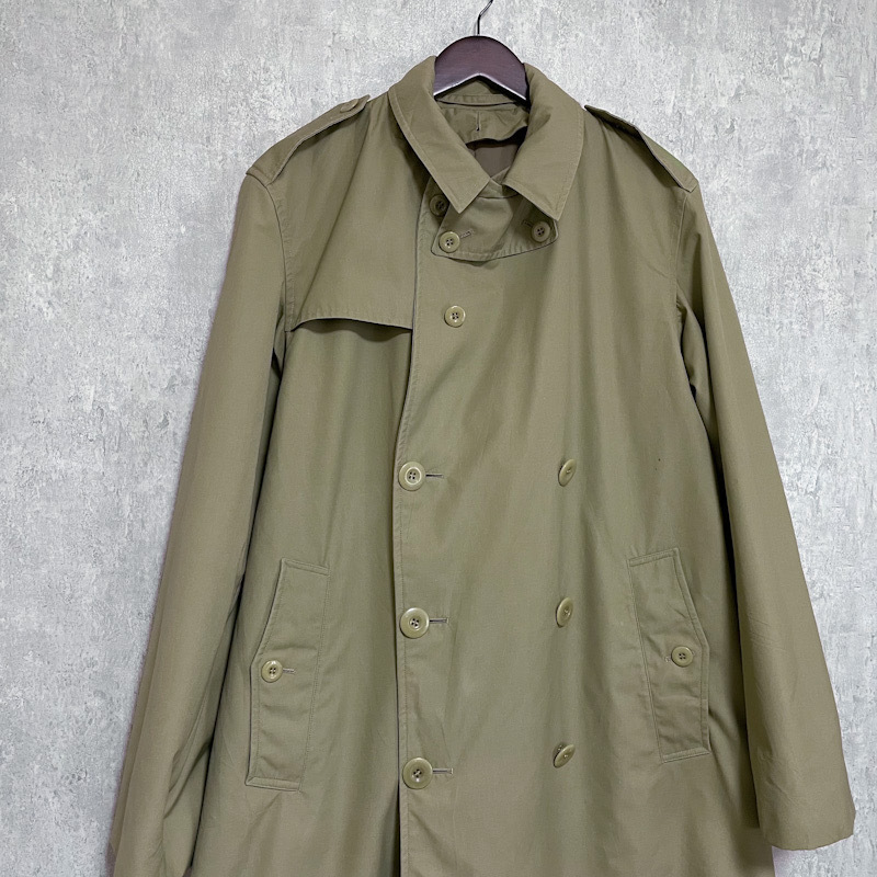 希少 60s フランス軍 ライナー付 オフィサー トレンチコート Aライン 88-