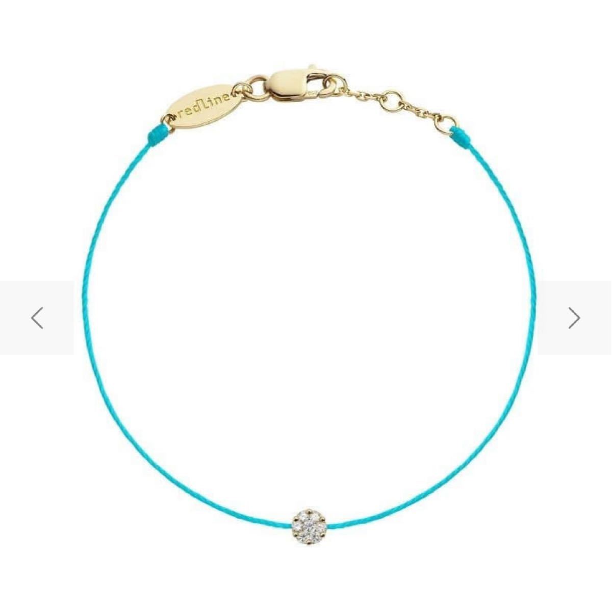 redline チェーンブレス ブルー 18k-