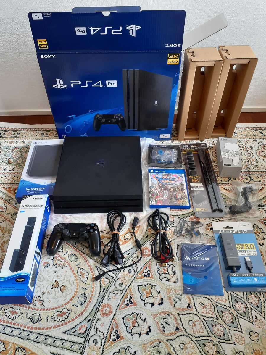 PS4 PRO CUH-7100B SSHD 1TB 換装 本体一式 他 ドラクエ11 4