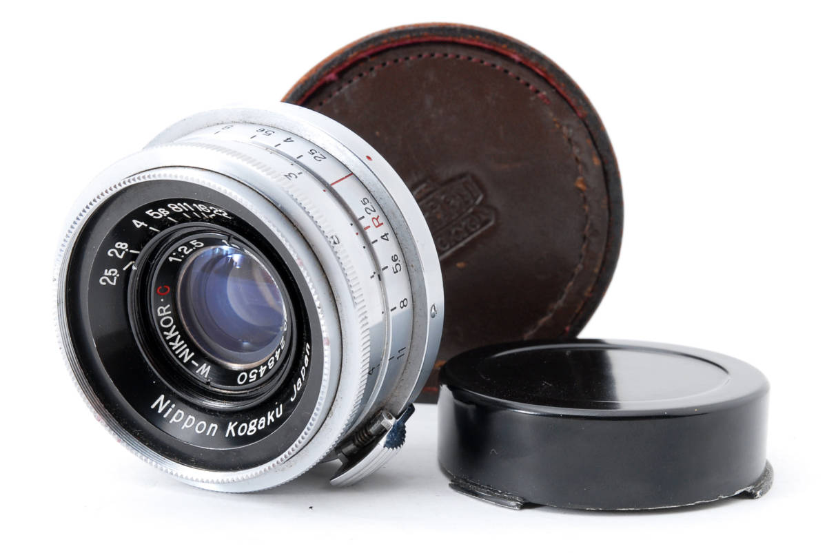 NIKON ニコン W-NIKKOR.C 1:2.5 f=3.5cm Nippon Kogaku Japan 日本光学