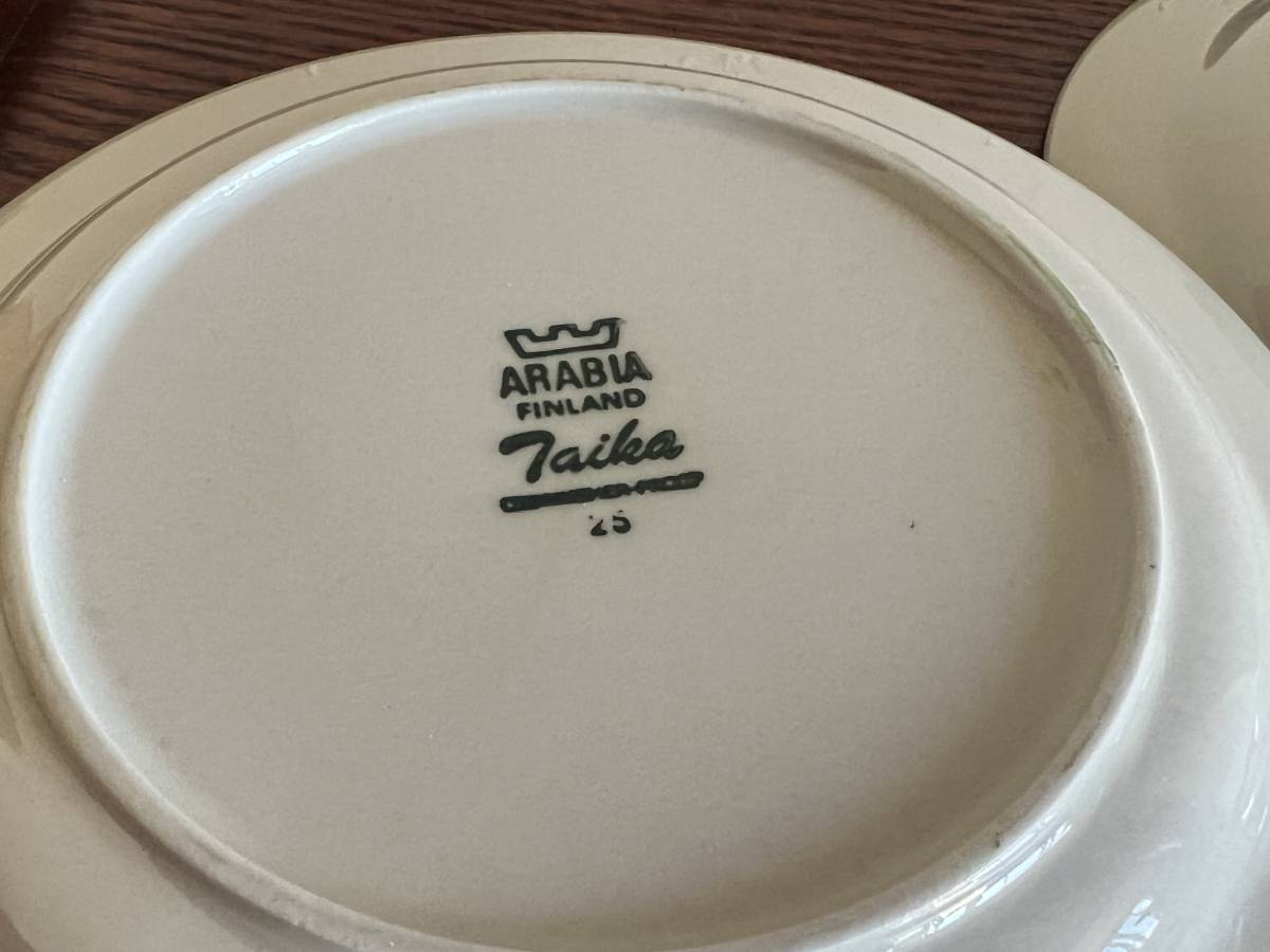 ARABIA Taika タイカ　プレート直径20cm ２枚セット　/ブルーベリー/285-３_画像3