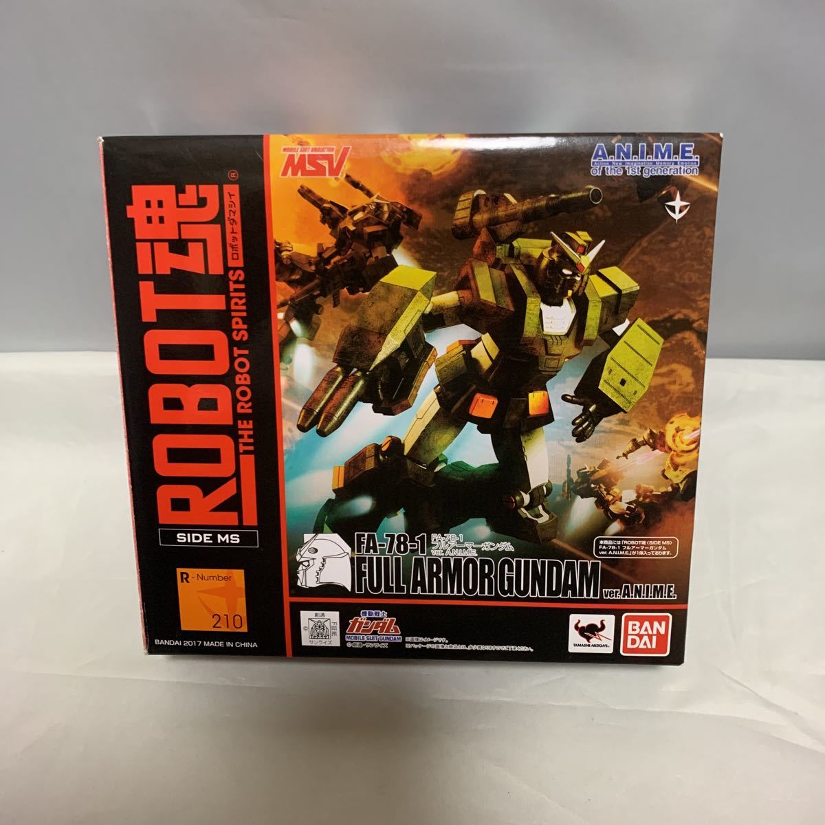 ☆ ROBOT魂　FA-78-1 フルアーマーガンダム ver. A.N.I.M.E. 機動戦士ガンダム MSV 開封品_画像1