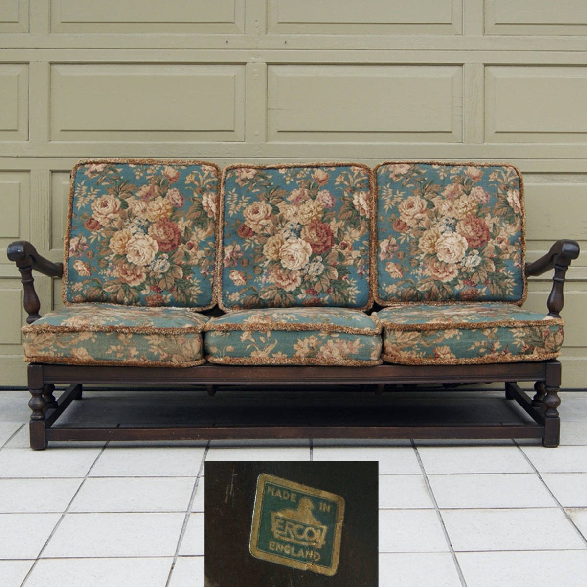 4053h50【英国アンティーク☆ERCOL アーコール オールドコロニアル 3