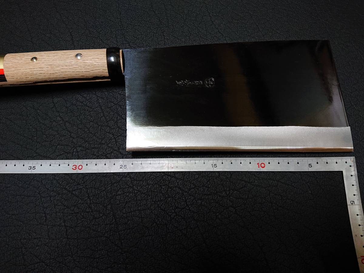 越後三条 前田製作所 特大鉈 両刃 刃渡り約240mm(8寸)(刃厚約8.5mm) 東型_画像3