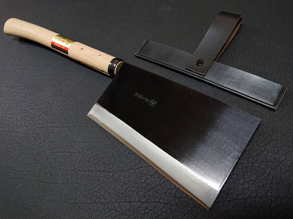 越後三条 前田製作所 特大鉈 両刃 刃渡り約240mm(8寸)(刃厚約 越後三条 前田製作所 特大鉈 両刃 刃渡り約240mm(8寸)(刃厚約