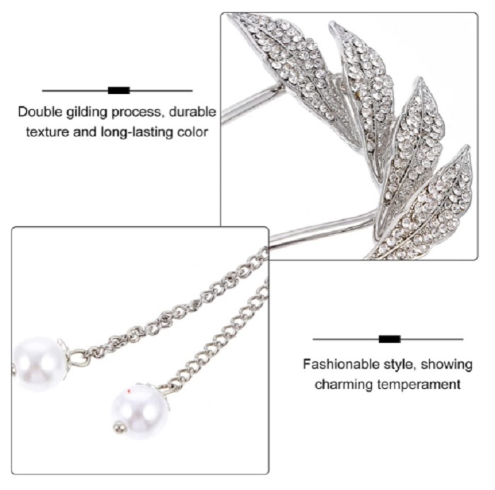  super-discount popular stylish lovely . ornamental hairpin chopsticks hair ornament Japanese clothes tomesode yukata metal pearl flower leaf flower hair accessory silver silver spring 