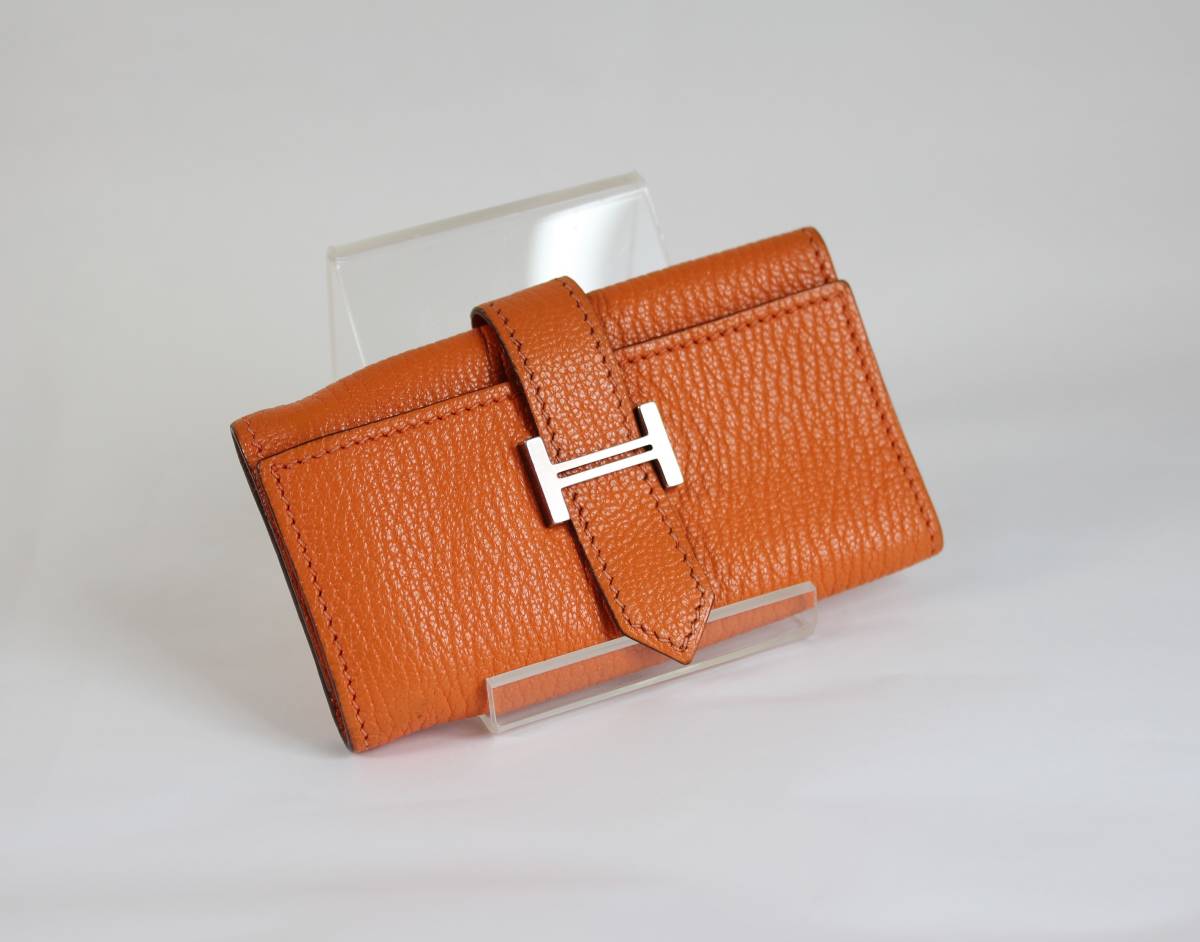 HERMES】エルメス ベアン 4連キーケース/ □J刻印・シェーブル