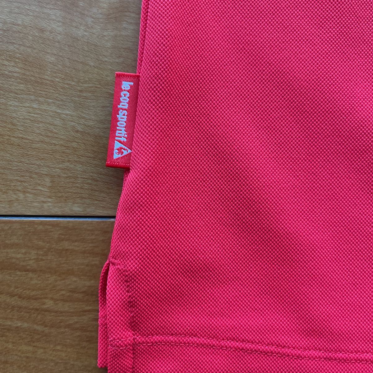  бесплатная доставка le coq sportif Le Coq WOMENS SOLEIL рубашка-поло . пот скорость .UPF15+STRETCH "дышит" kanoko удобный материалы BIG Logo популярный red( полцены и меньше товар M) новый товар 