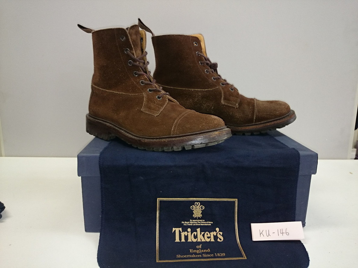 Trickr's SHIPS別注　スウェード 7ホール ブーツ m2904 8サイズ