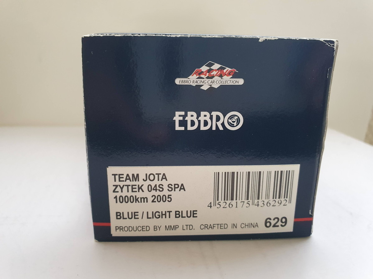 EBBRO 1/43 TEAM JOTA ZYTEK 04S SPA 1000km 2005 BLUE/LIGHT BLUE 629 未使用品_画像6