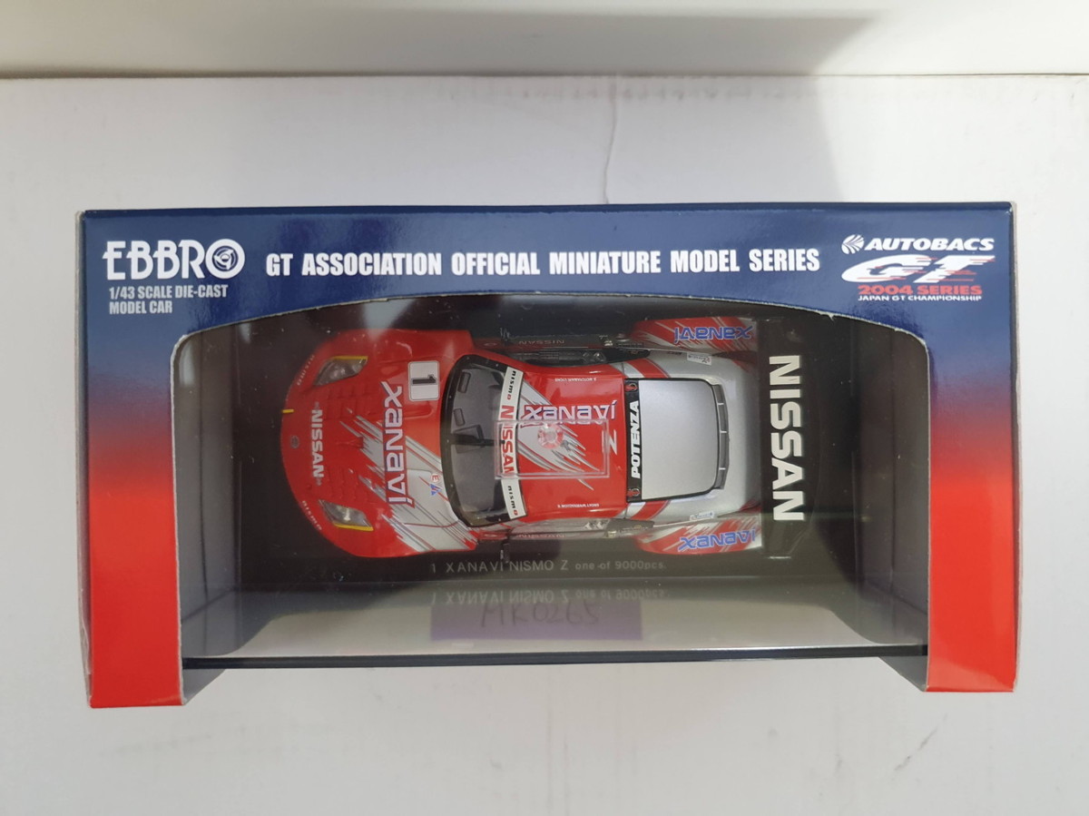 EBBRO 1/43 JGTC 2004 Xanavi Nismo Z SILVER/RED 571の画像3