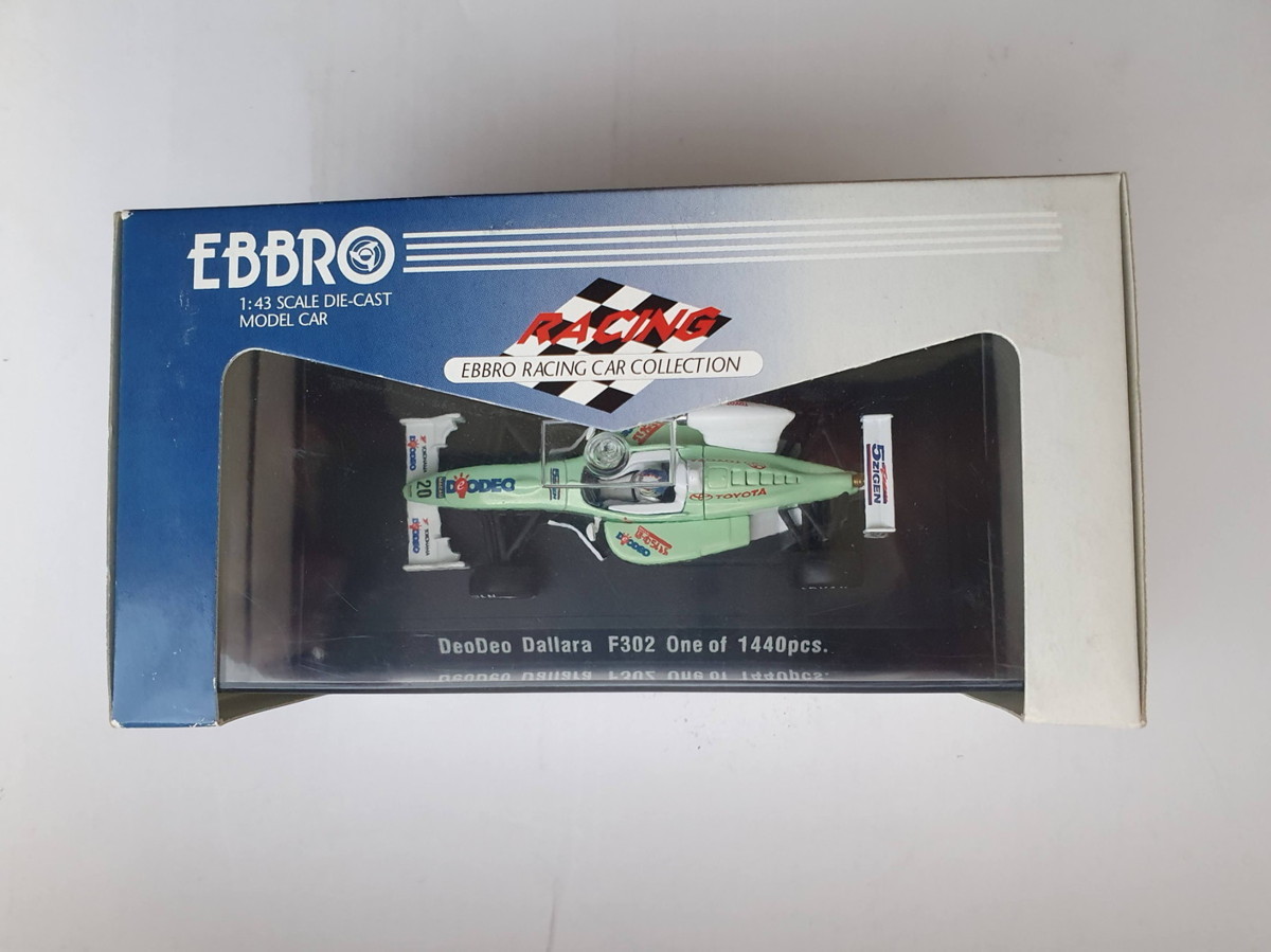 EBBRO 1/43 NMS DEODEO DALLARA F302 TOYOTA Formula 3 Macau GP 2002 LIGHT GREEN 381 未使用品_画像3