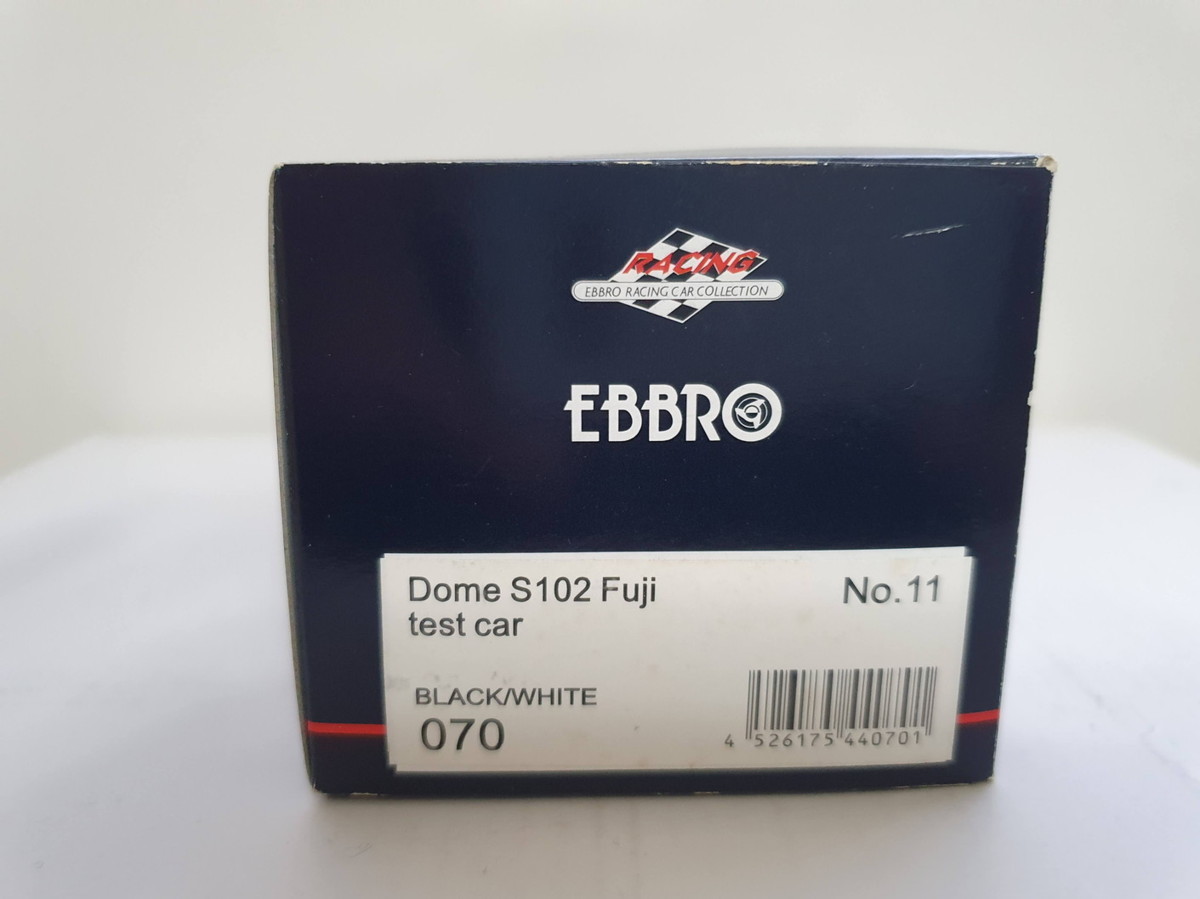 EBBRO 1/43 Dome S102 Fuji test car No.11 BLACK/WHITE 070_画像4