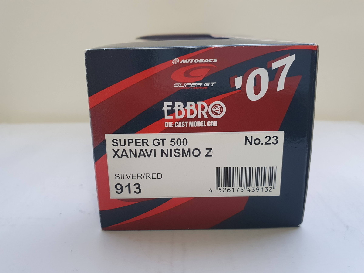 EBBRO 1/43 SUPER GT 500 No.23 XANAVI NISMO Z SILVER/RED 913 未使用品_画像4