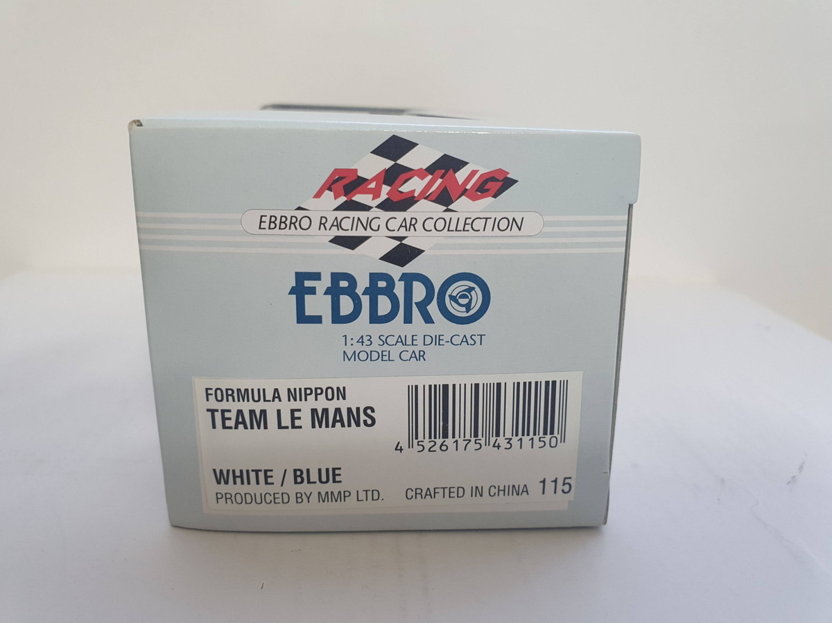 EBBRO 1/43 FORMULA NIPPON TEAM LE MANS WHITE/BLUE 115 未使用品_画像6