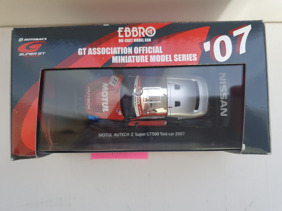 EBBRO 1/43 SUPER GT 500 No.22 MOTUL AUTECH Z TEST CAR BLACK/RED 911 未使用品_画像3