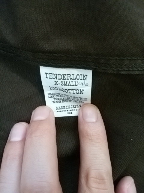 TENDERLOIN 長袖シャツ XSサイズの画像4