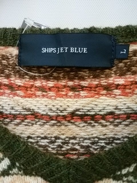 SHIPS JET BLUE　ニット　Lサイズ_画像4